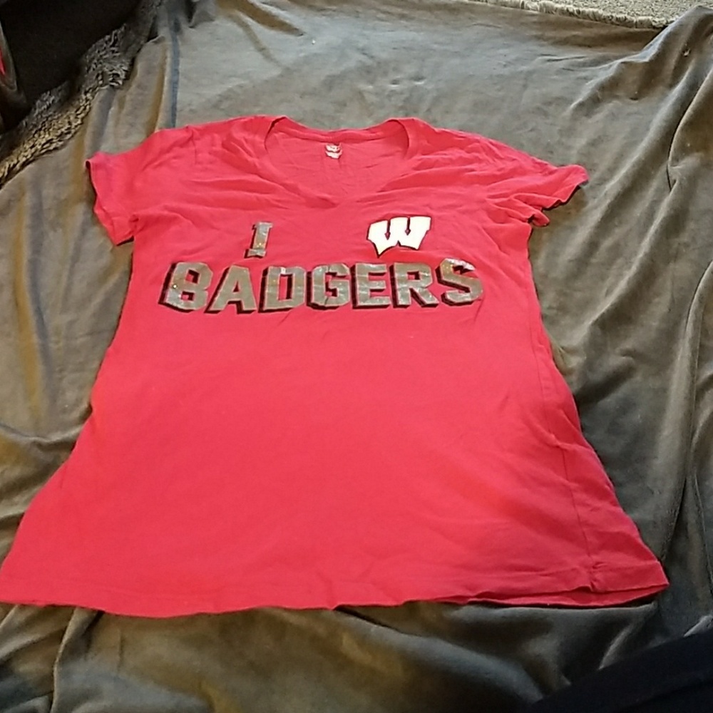 Badgers Vneck Tshirt